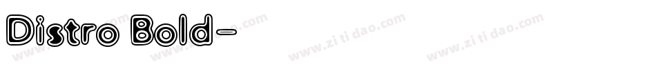 Distro Bold字体转换